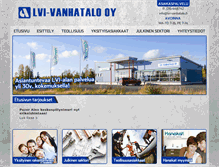 Tablet Screenshot of lvi-vanhatalo.fi